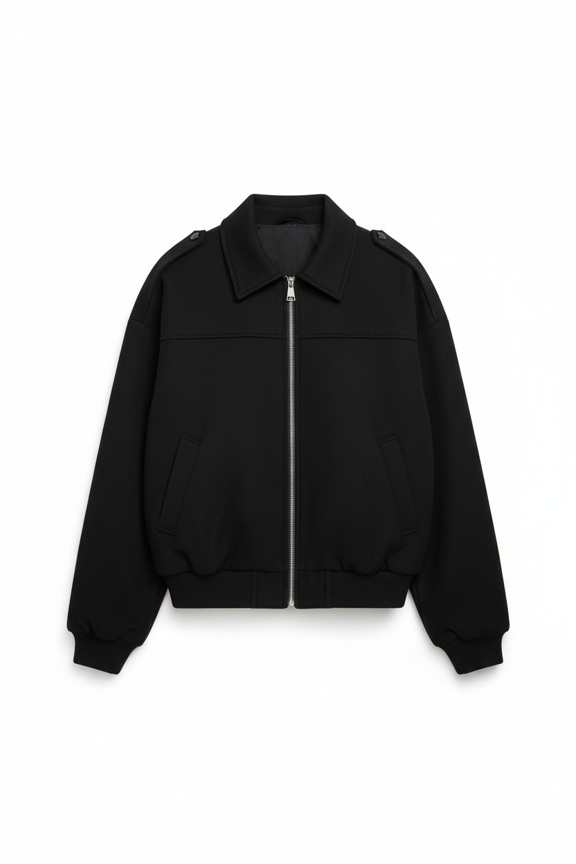 Giacca Bomber Nero Classico Premium