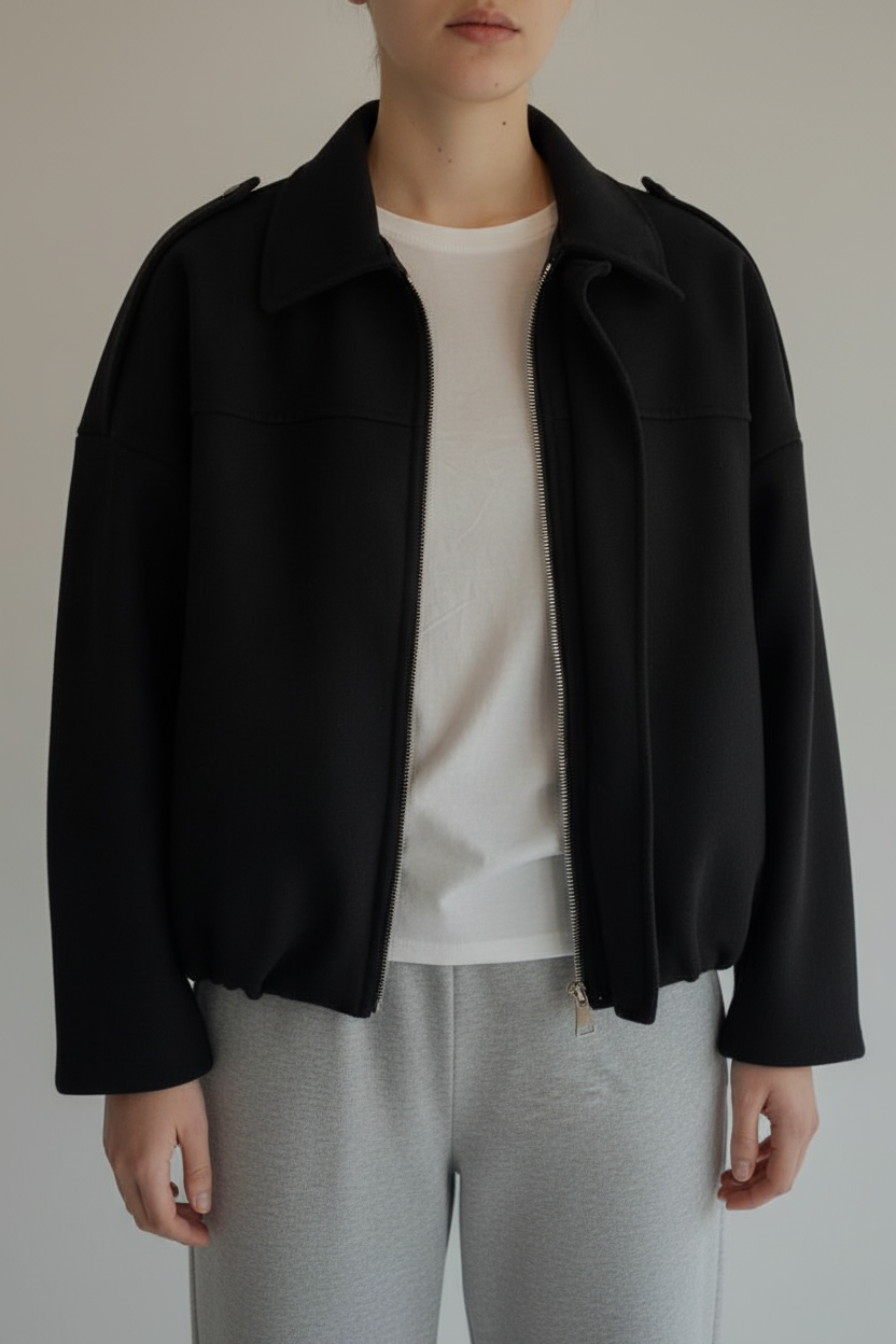 Giacca Bomber Nero Classico Premium